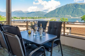 Apt Marlis 180 lake view Swimming Pool and Parking Minusio